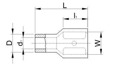 Dutinka celoizol. plochá 6mm2