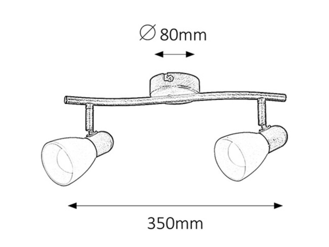 Svietidlo SOMA - E14/2x max. 40W, IP20 - 6592