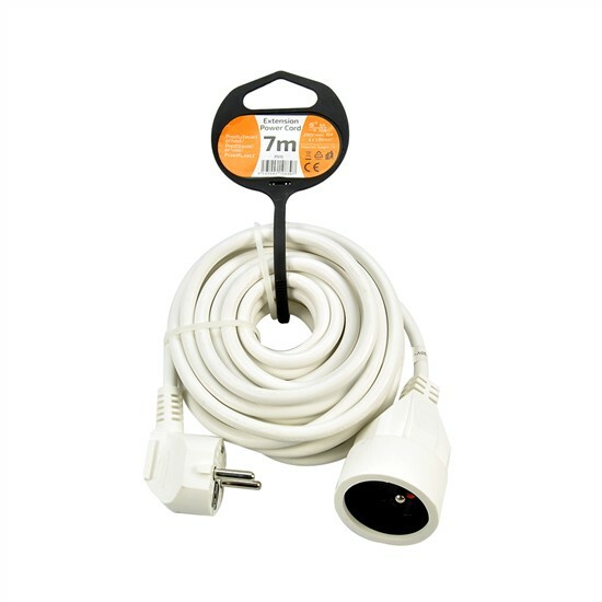 Predlž. prívod biely 3x1,0 - 7m