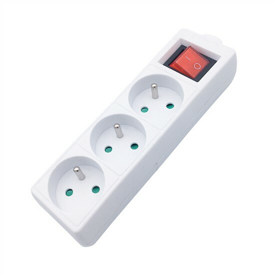 Rozbočovač,viacnásobná zásuvka, 3P s vypínačom