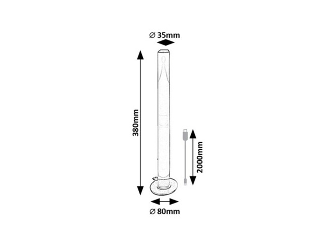 Stolové svietidlo PACO - DC5V,LED,5W,IP20 - 76014