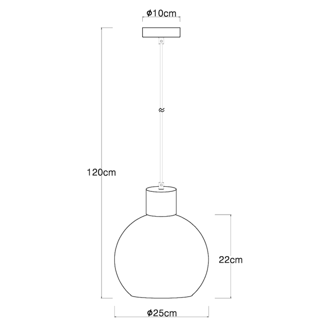 Závesné svietidlo MOITAS - E27,IP20 - 15656H