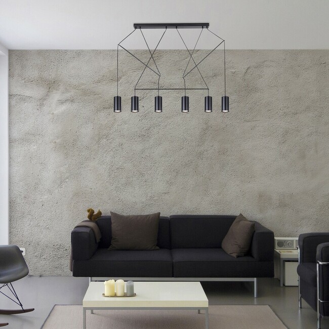 Svietidlo ASLAUG - GU10 6x MAX 50W, IP20 - 72018