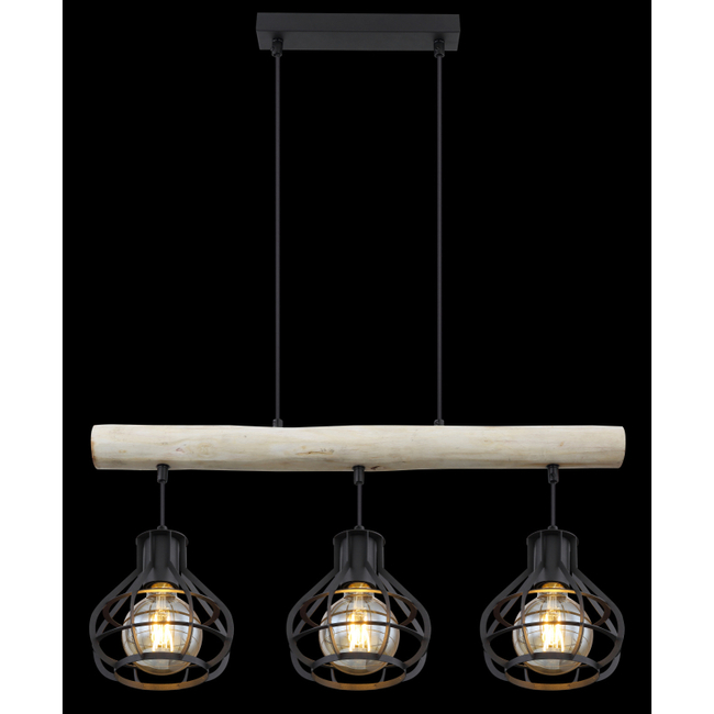 Závesné svietidlo CLASTRA - E27,IP20 - 15388-3H