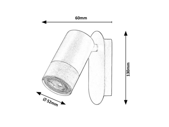 Svietidlo ZIRCON - GU10/max. 5W, IP20 - 5069