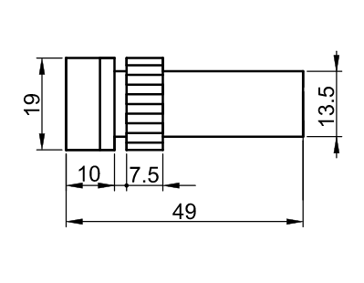 Kontrolka LED, zelená, 24V AC/DC, d=16mm