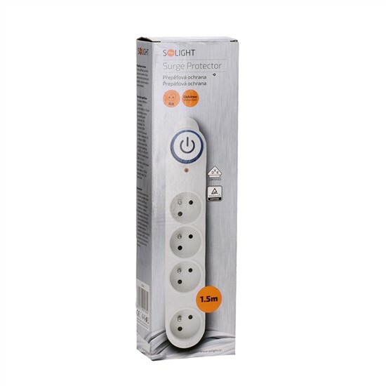 Predlž. prívod 1,5m / 4 zás., s prepä