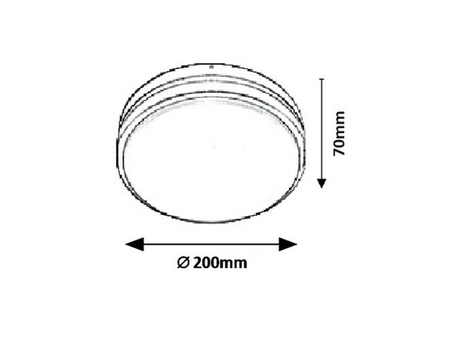 Svietidlo HAMBURG - LED/10W, IP44 - 8847