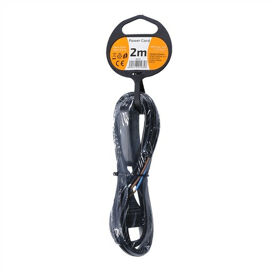 Predlž. prívod 2x0,75 s vyp. 2m čierny