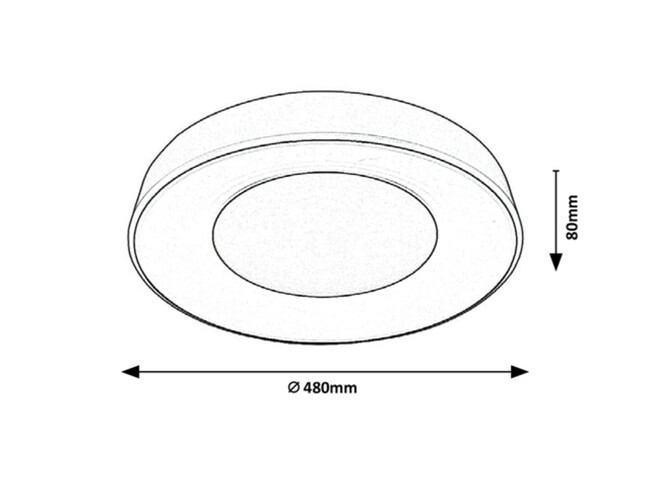 Svietidlo CEILO - LED/38W(3200lm,3000-6000K), IP20 - 3083
