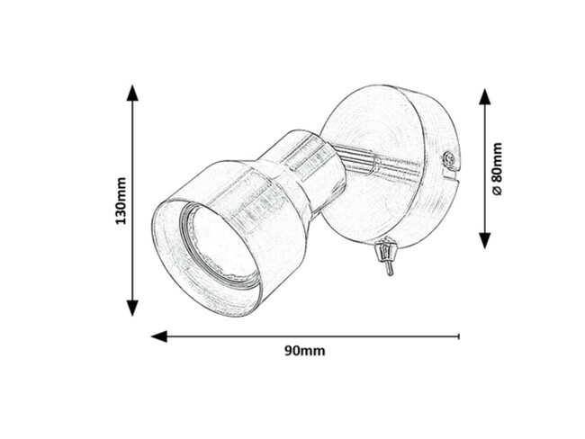 Svietidlo BLAKE - GU10/50W, IP20 - 3183