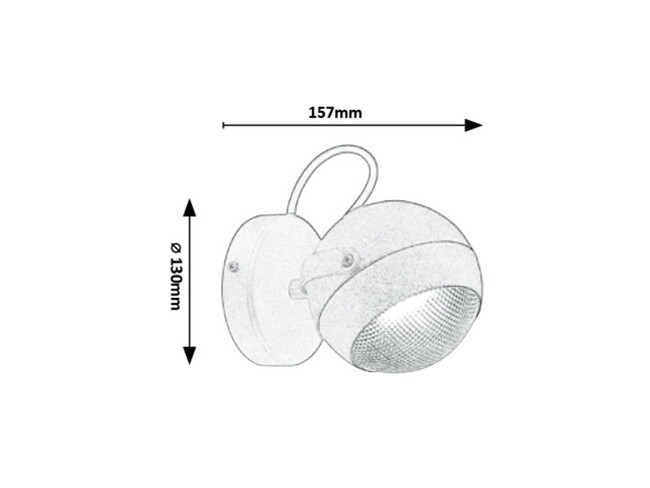 Svietidlo DERBY - GU10/ 25W, IP44 - 7965