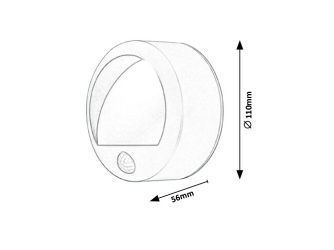 Svietidlo AMARILLO - LED/1,5W, DC 4,5V 3xAA, IP44 - 7980