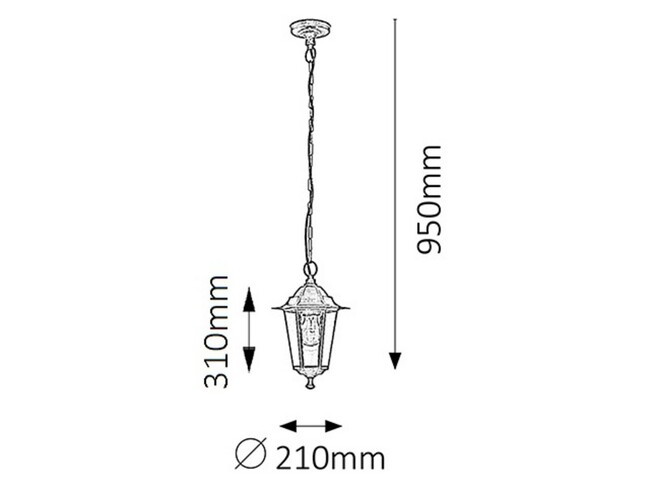 Svietidlo VELENCE - E27/60W, IP43 - 8238