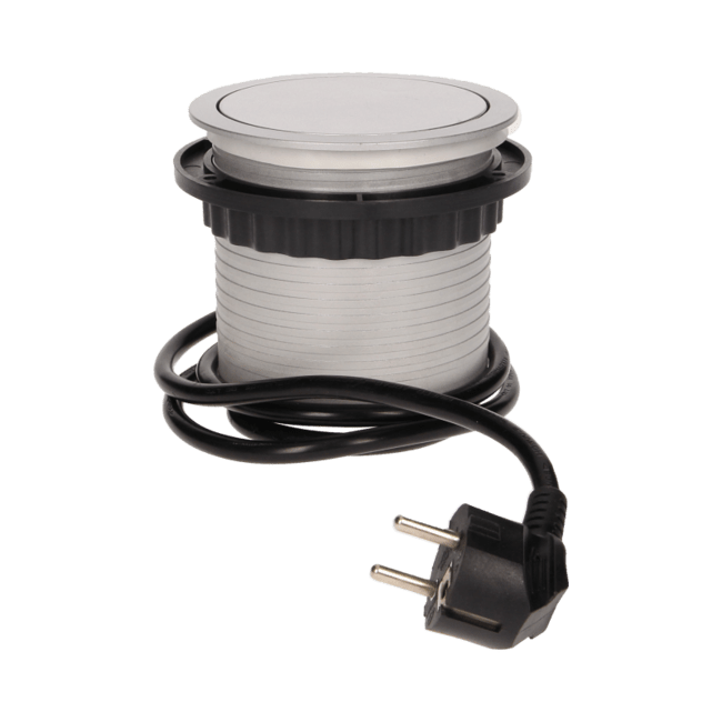 Zásuvka výsuvná 4 zásuvky, strieborná