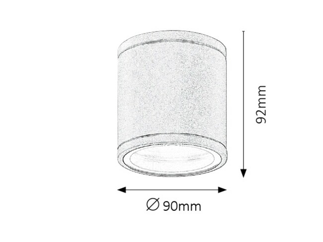 Svietidlo AKRON - GU10/35W, IP54 - 8150