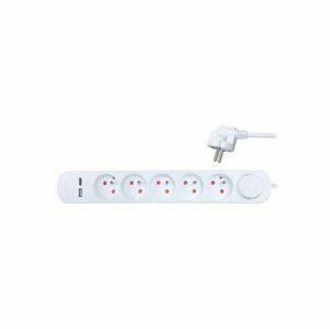 Predlž. prívod s vyp. 3m / 5zás+USB A+C