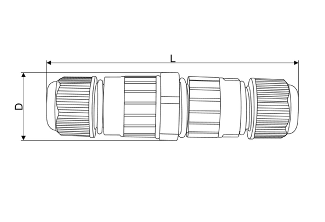 Spojka káblov s prech.,odbočka Y, 5P , 0,5-4mm2