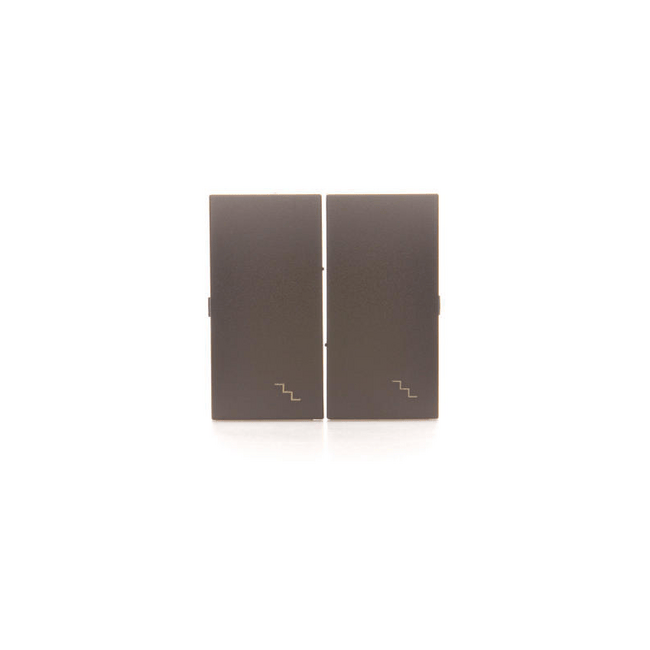 SIMON54 - kryt vypínača 2-tlačidlový, hnedý mat.
