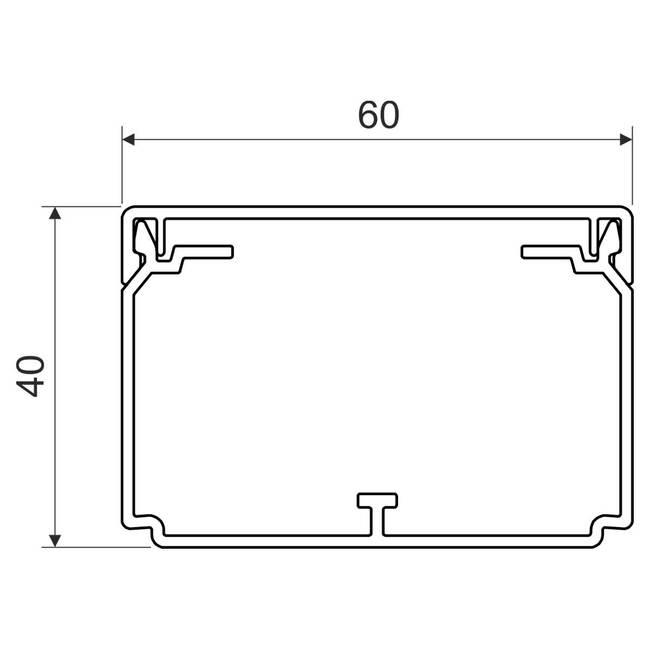 PVC žľab 60x40 - KOPOS