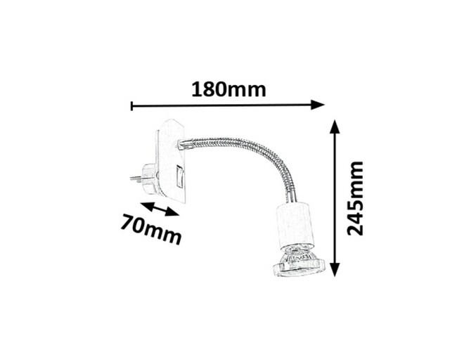 Svietidlo DOBRA - LED/4,5W, GU10/35W, IP20 - 5673