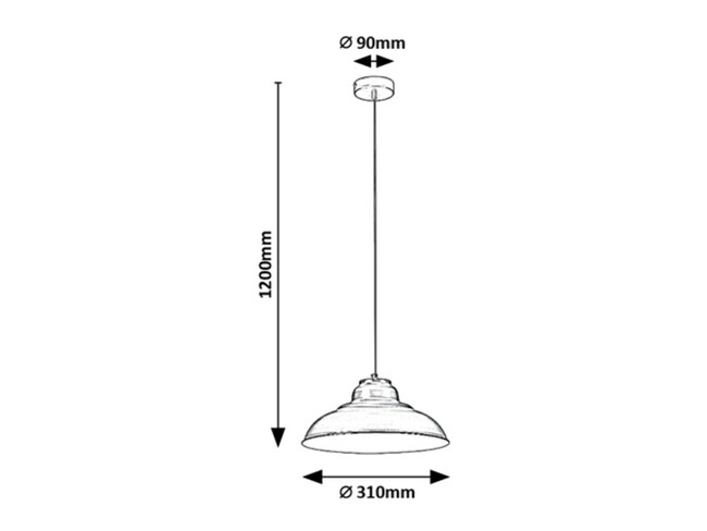 Svietidlo DRAGAN - E27/60W, IP20 - 5308