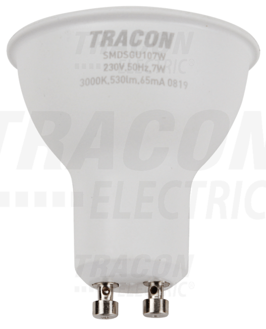 Žiarovka LED, GU10, 7W, 600lm, 3000K, TRACON