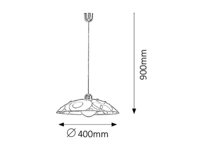 Svietidlo JOLLY - E27/60W, IP20 - 1864