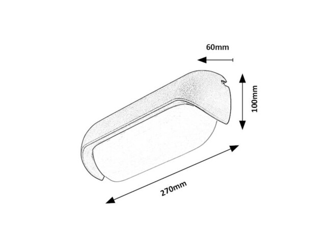 Svietidlo HULST - 13W, 850lm, IP65 - 77041