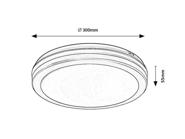 Svietidlo INDRE - 28W, 2450lm, IP54 - 77035