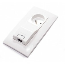 NILOE - zásuvka 2P+T + USB, biela