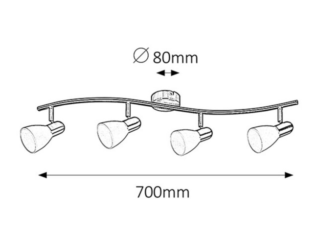 Svietidlo SOMA - E14/4x max. 40W, IP20 - 6304