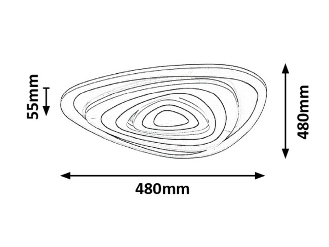 Svietidlo Taneli - LED/51W,IP20 - 3099