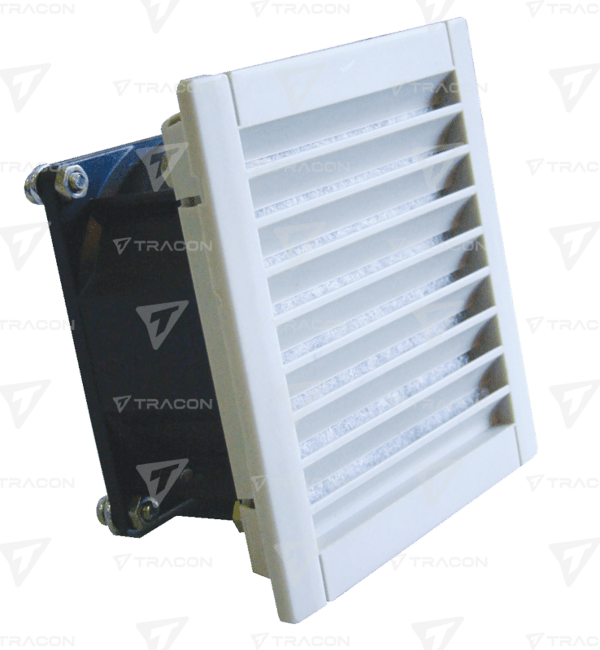 Vetrací ventilátor s filtrom, 150x150mm, IP54, 43/55 m3/h, 230V