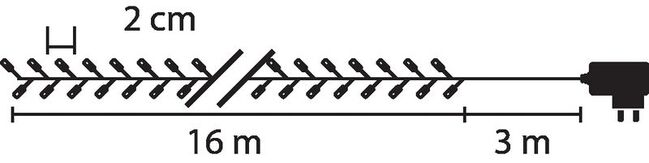 Reťaz MagicHome Vianoce Errai, 800 LED teplá biela