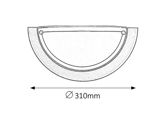 Svietidlo UFO - E27/60W, IP20 - 5163