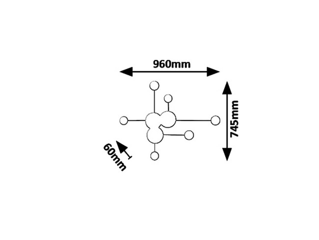 Svietidlo AMADEO - LED/21W (1500lm, 4000K), IP20 - 6260