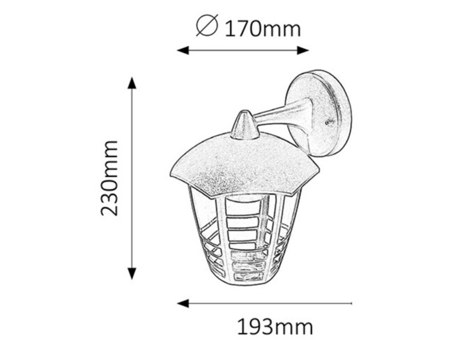 Svietidlo MARSEILLE - E27/60W, IP44 - 8617
