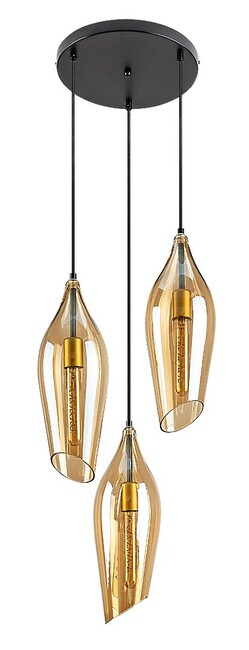 Závesné svietidlo BELLINI - E27/3x max. 60W, IP20 - 72203