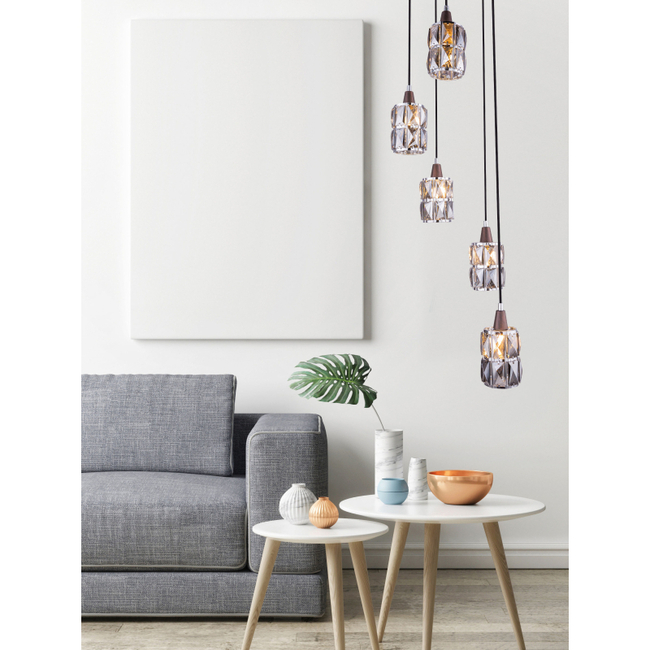 Závesné svietidlo WOLLI - kov, E14, IP20 - 15761-5