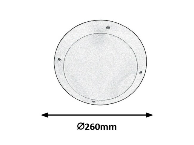 Svietidlo LENTIL LED - 12W, 230V, 50Hz, IP54 - 8555