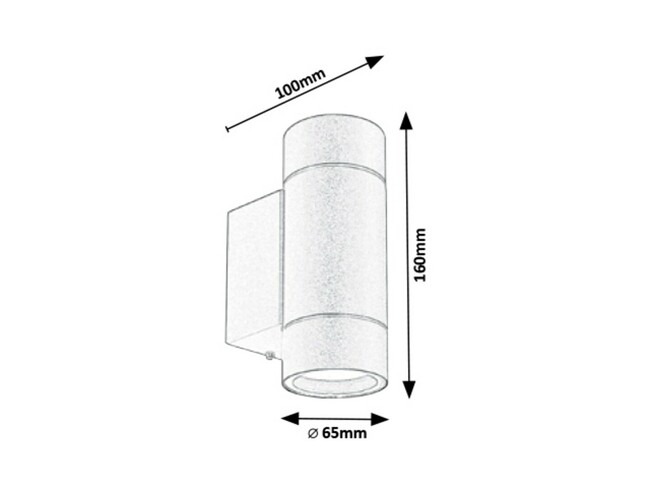 Svietidlo PHOENIX - GU10/2x max. 10W, IP54 - 8119