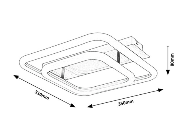 Svietidlo FANDRAL - LED/33W, IP20 - 6996