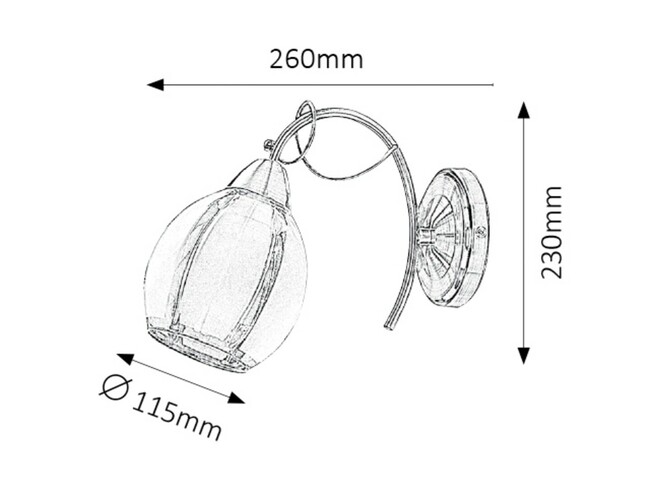 Svietidlo JOEL - E27/60W, IP20 - 2269
