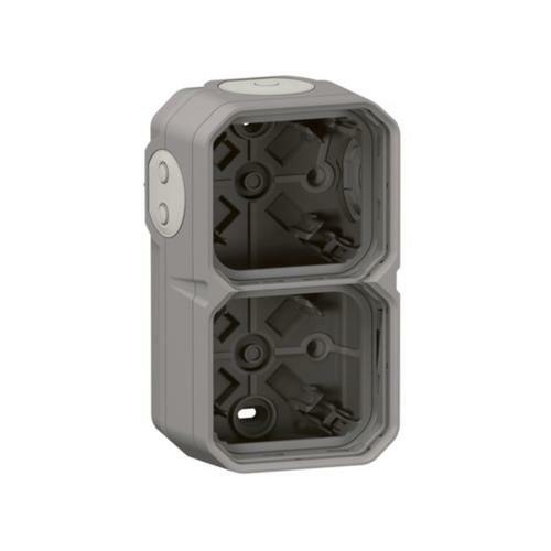 PLEXO - krabica 2P - sivá