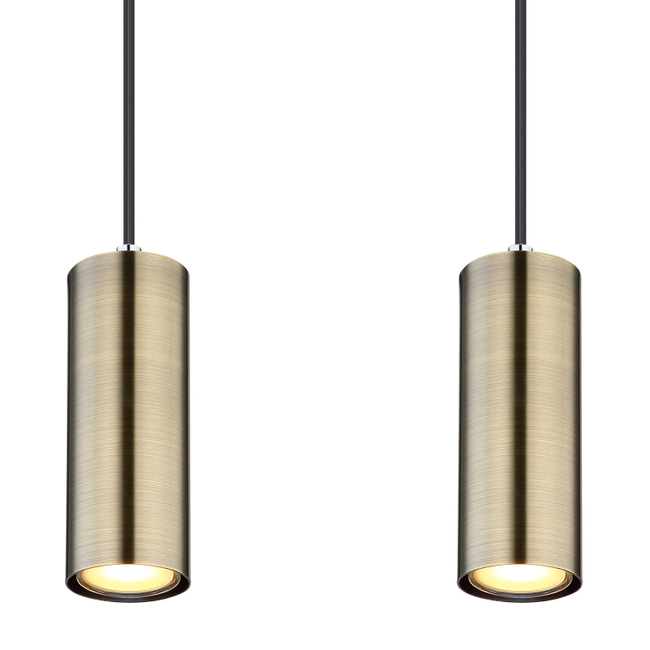 Závesné svietidlo ROBBY - GU10, IP20, čierna matná - 57911-4HM