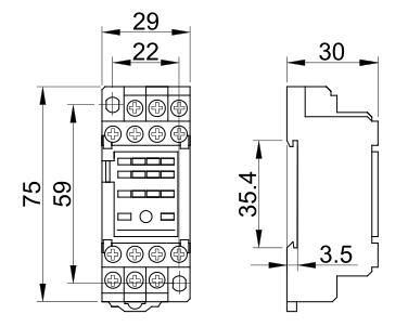 Pätica k relé RM14