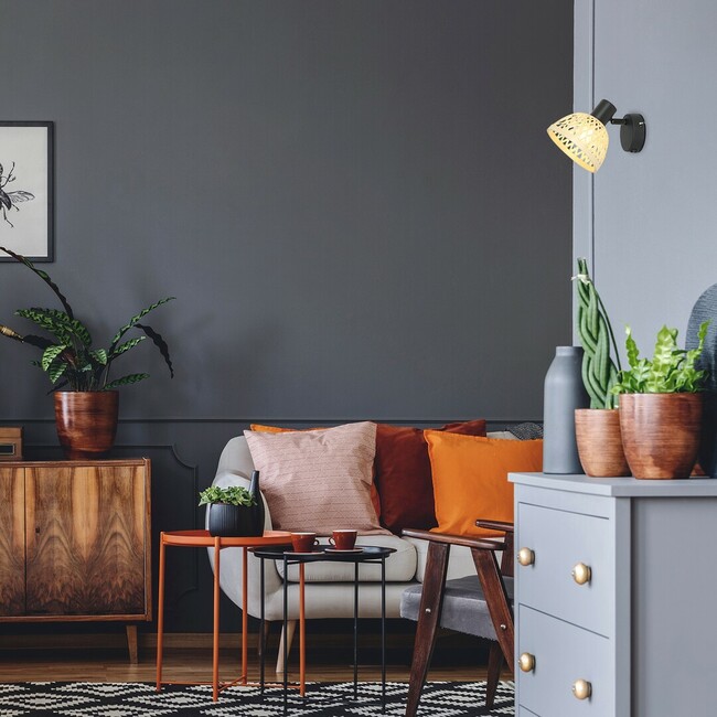 Svietidlo RATTAN - E14/15W, IP20 - 3133