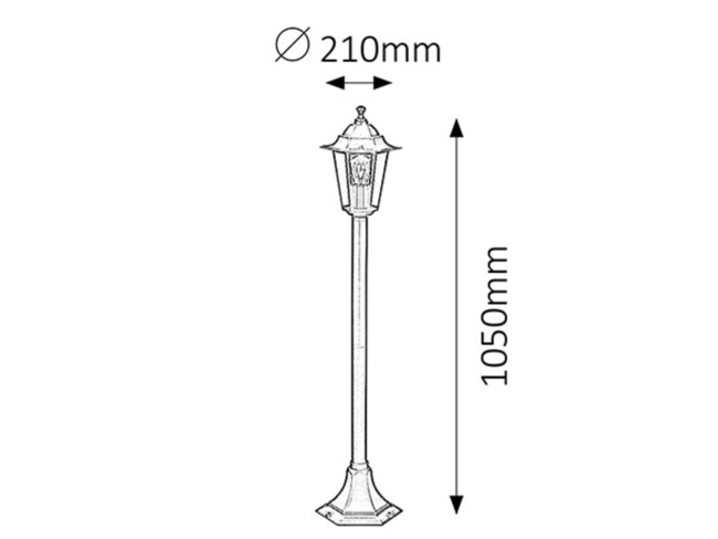 Svietidlo VELENCE - E27/60W, IP43 - 8210