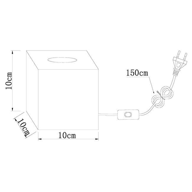 Stolová lampa ERNA - 60W,E27,IP20 - 15655T
